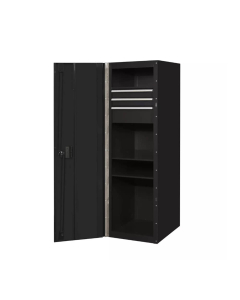 Extreme Tools RX192503S RX Series 19" W x 25" D x 61" H 3 Drawer & 3 Shelf Side Lockers (Shown in Black With Chrome Handles)
