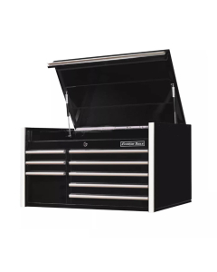 Extreme Tools RX412508C RX Series 41" W x 25" D x 21-3/8" H 8 Drawer Top Chests (Shown in Black With Chrome Drawer Pulls)