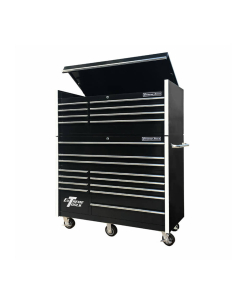 Extreme Tools RX552520C 54-5/8" W x 25" D x 69-1/4" H 8 Drawer Top Chest & 12 Drawer Roller Cabinet Combos (Shown in Black)