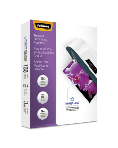 Fellowes ImageLast Letter-Size 3 Mil Laminating Pouches with UV Protection, 150/Pack