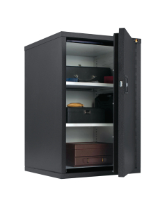 FireKing FireShield 1-Hour Fireproof Storage Cabinet with 2 Adjustable Shelves, Black