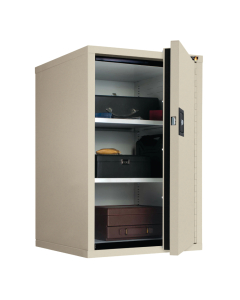 FireKing FireShield 1-Hour Fireproof Storage Cabinet with 2 Adjustable Shelves, Parchment