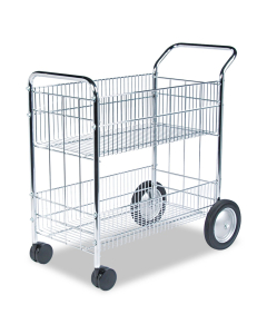 Fellowes Worcester Chrome Mail Cart