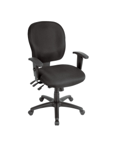 Eurotech Racer FM4087 Multifunction Fabric Mid-Back Task Chair (Shown in Black)