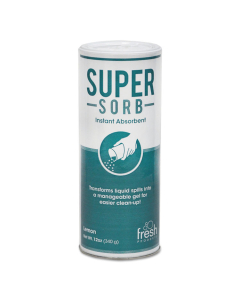 Fresh Products Super-Sorb 720 oz. Liquid Spill Absorbent, 7" W x 8.5" L x 9.5" H, 6/Pack
