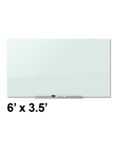 Quartet G7442IMW InvisaMount 6 ft. x 3.5 ft. Magnetic Glass Whiteboard