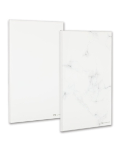 Quartet 6" x 9" Glass Notepad, 2-Pack, White & Marble