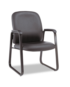 Alera Genaro Sled Base Leather Guest Chair