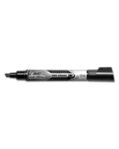 BIC Magic Marker Bold Writing Dry Erase Markers, Chisel Tip, 12-Pack (Shown in Black)