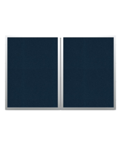 Ghent VisuALL PC Fabric Bulletin Board Outside with Non-Magnetic Whiteboard Inside (Shown in Blue))