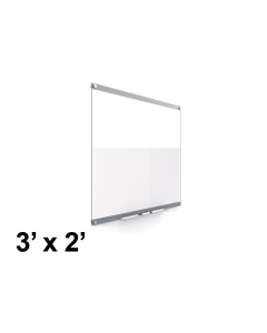 Quartet Infinity 3' x 2' Magnetic Custom Glass Whiteboard