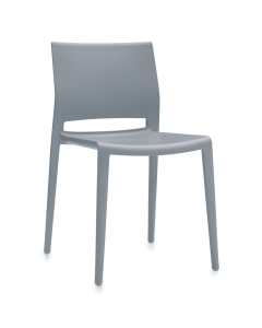 Global Bakhita Poly Plastic Stacking Chair (Shown in Grey)
