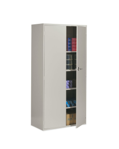 Global 36" W x 18" D x 72" H Storage Cabinet, Grey