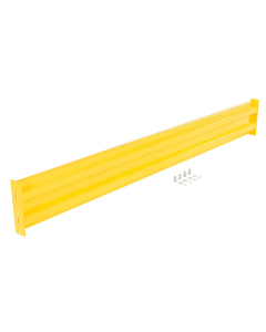 Vestil Steel 114" L Two Ribbed Bolt On Style Guard Rail, Yellow