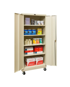 Hallowell 800 Series 24" D x 78" H Mobile Storage Cabinets (Shown in Tan)