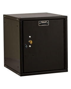 Hallowell Cubix Modular Box Locker, Unassembled 12" (Shown in Black with Key Lock)