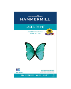Hammermill 11" X 17", 24lb, 500-Sheets, Laser Paper