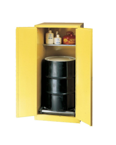 Eagle HAZ2610 Self Close Drum Cabinet - 55-Gallon drum, rollers, and safety cans not included.
