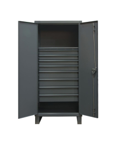 Durham Steel 12 Gauge Cabinets with Drawers (1 Shelf & 8 Drawer Model)