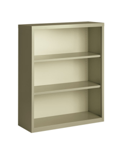 Hirsh 42" H 3-Shelf Steel Bookcase (Shown in Putty)