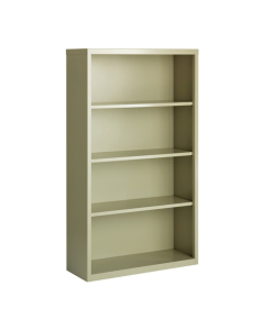 Hirsh 60" H 4-Shelf Steel Bookcase (Shown in Putty)