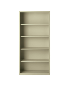 Hirsh 72" H 5-Shelf Steel Bookcase (Shown in Putty)