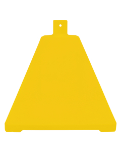 IdealShield 22" W x 22" D x 22" H Polyethylene Pyramid Sign Base (Shown in Yellow)