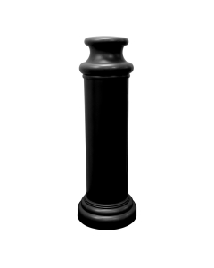 IdealShield Pawn 49" H Poly Bollard Cover Post Protector Sleeve (Shown in Black)