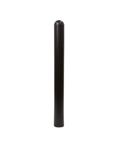 IdealShield 4" Bollard Cover 1/8" Thick Post Protector Sleeve 59" H (Shown in Black)