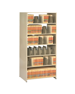 Tennsco Imperial Double-Sided 24" D Open-Back Shelving Units, Letter