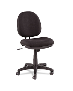 Alera Interval Swivel-Tilt Fabric Mid-Back Task Chair (Shown in Black)