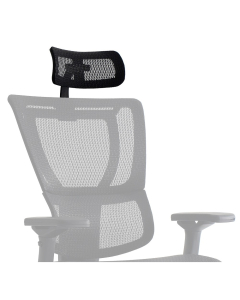 Eurotech Headrest for iOO Executive Office Chair (Shown in Black)