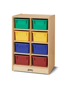 Jonti-Craft 8 Cubbie-Tray Mobile Classroom Storage Unit (Trays Not Included)