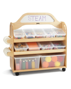 Jonti-Craft STEM Double-Sided 11 Cubby Tray Classroom Storage