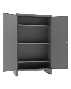 Durham Steel 48" W x 24" D x 78" H Adjustable Shelf 14-Gauge Storage Cabinets with Legs