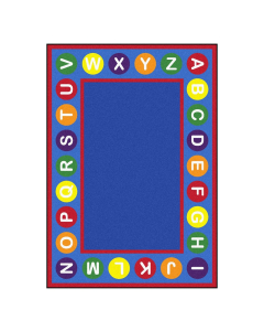 Joy Carpets Alphabet Spots Classroom Rug, Primary