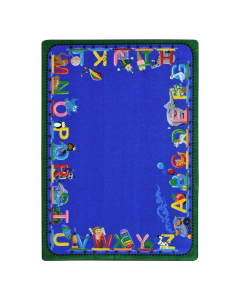 Joy Carpets Choo Choo Letters Rectangle Classroom Rug