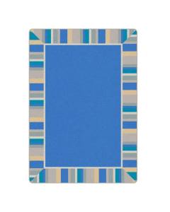Joy Carpets Off the Cuff Classroom Rug, Light Blue (Shown in Rectangle)