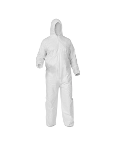 KleenGuard A35 Coveralls, Hooded, X-Large, White, 25/Pack