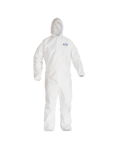 KleenGuard A40 Elastic-Cuff and Ankles Hooded Coveralls, White, 2X-Large, 25/Pack