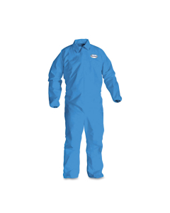 KleenGuard A60 Elastic-Cuff, Ankle & Back Coveralls, Blue, 2X-Large, 24/Pack
