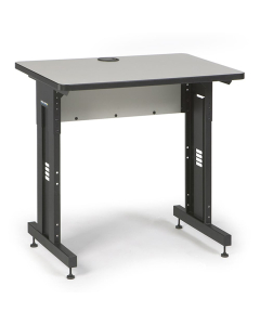 Kendall Howard 36" W x 24" D Height Adjustable Training Table (Shown in Grey)