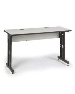 Kendall Howard 60" W x 24" D Height Adjustable Training Table (Shown in Grey)