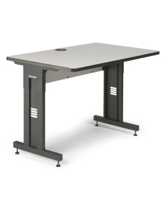 Kendall Howard 48" W x 30" D Height Adjustable Training Table (Shown in Grey)