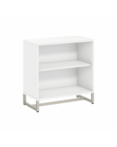 Bush Furniture Method 2-Shelf Bookcase Cabinet, White