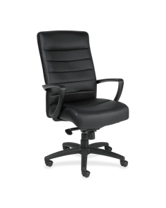 Eurotech Manchester LE150 Bonded Leather High-Back Office Chair (Shown in Black)