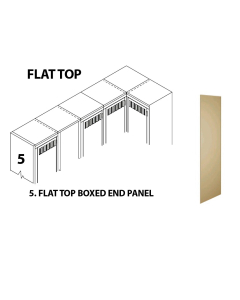 Tennsco Flat Top Box End Panel