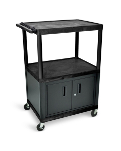 Luxor 2-Shelf 48" H Cabinet AV Cart