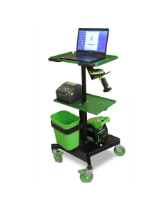 New Castle Systems LT102NU2M LT Series Mobile Powered Compact Laptop Cart Package With PowerSwap Nucleus MINI Lithium System (2) 230 Wh Swappable Batteries & Charging Station (Accessories sold separately)