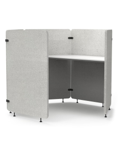Luxor RECLAIM 5-Panel Acoustic Pod Workstation 